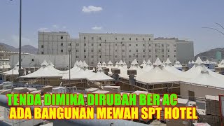 KABAR HAJI 2024  LIHAT PERSIAPAN TENDA MINA BER AC ADA BANGUNAN MEGAH [upl. by Polivy]