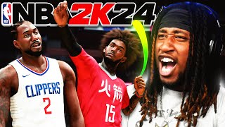 NBA 2K24 MyCAREER  I BROUGHT BACK THE SLEEVE JERSEYS vs KAWHI [upl. by Neeruan]