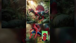 Superheroes as Spinosaurus😱💥marvel amp DCAll character💥shorts avengers marvel [upl. by Narf422]