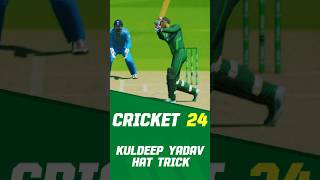 Kuldeep Yadav Hat trick in cricket24 [upl. by Tnek]