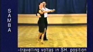 Samba dance steps 32 Travelling voltas in SH position on same foot [upl. by Isolde440]