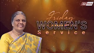 Womens Service  Mrs Getzial Mohan  22 Mar 2024 [upl. by Eelasor350]