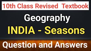 India Seasons Geography Notes 10th class Geography notes 10th class social science notes [upl. by Yllus]