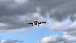 EasyJet landing at Birmingham Airport 30324 [upl. by Noek]