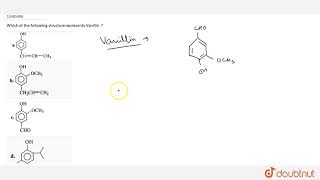 Which of the following structure represents Vanillin [upl. by Novaj757]