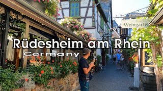 Rüdesheim am Rhein Germany walking tour 2022  walk in the city [upl. by Lamp965]