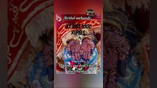 Bridal mehndi orders available sukoonkizindagi bridal mehandionline shortstrending viralshort [upl. by Nwadrebma]