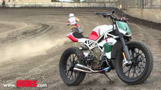 Riding Roland Sands Designs Desmosedici Street Tracker [upl. by Tollmann]