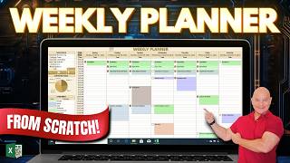 This Weekly Planner Uses The New Excel Checkbox Feature  Free Download [upl. by Isyak]