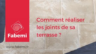 Comment réaliser les joints de sa terrasse [upl. by Anasor]