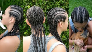 Como Hacer Trenzas Africanas Paso a Paso│Belleza sin Limites♥│Trenzas de Moda [upl. by Aicilas]