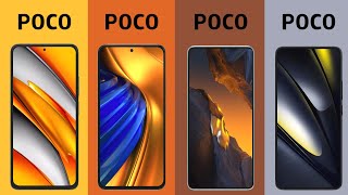 Xiaomi Poco F3 vs Poco F4 vs Poco F5 vs Poco F6 Detailed 3D Comparison [upl. by Aehc452]