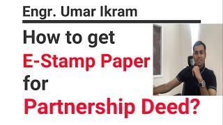 E stamp paper for Partnership Deed using e stamping website in Punjab a step by step guide 2020 [upl. by Margery]