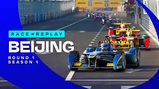 Formula E goes racing for the very first time ⚡️  Beijing EPrix Season 1 Race Replay [upl. by Adriana]