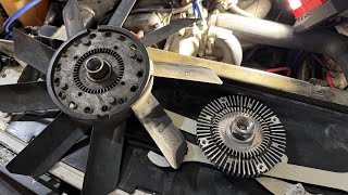 BMW E28E30 Fan Clutch Replacement [upl. by Bernette]