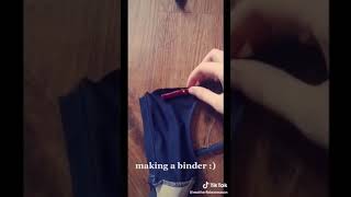 How to make your own chest binder [upl. by Yelrehs430]