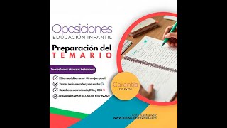 MODULO PREPARACION TEMARIO OPOSICIONES DE INFANTIL [upl. by Enrique]