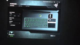 Razer Blade Switchblade User Interface Panel Handson [upl. by Arreis]