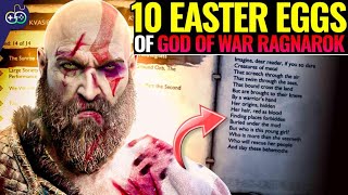 SHOKING Top 10 Easter Eggs of GOD OF WAR RAGNAROK  Secrets And Details Explained [upl. by Vil353]