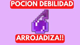 poción de DEBILIDAD  Minecraft [upl. by Aivalf411]