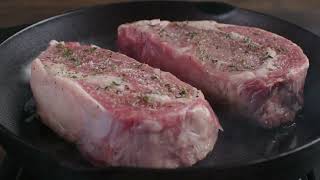 How to Make a Ribeye Steak Roasting in the Oven  Garlic Parmesan Cream Recipe [upl. by Zul]