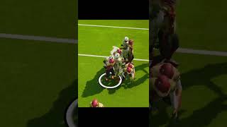 Craziest Hitstick Fumble maximumfootball maximumfootballgameplay shorts madden collegefootball [upl. by Inirt343]