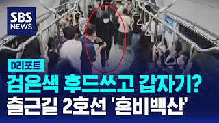 출근길 지하철 사람들 혼비백산…30대 남성 입건  SBS  D리포트 [upl. by Mable]