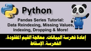 Pandas Tutorial for Beginners Data Reindexing Missing Values Indexing Dropping amp More الفهرسة [upl. by Ainnat328]