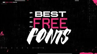 Best Free Fonts for Designers 2019 [upl. by Edyaw]