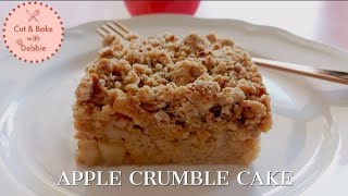 Apple Crumble Cake  Melt in your Mouth Apfel Streuselkuchen [upl. by Mettah270]