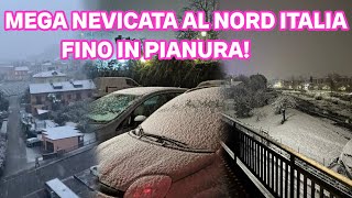 ▶ MEGA NEVICATA SUL NORD ITALIA CON NEVE ANCHE IN PIANURA COMPILATION VIDEO 21112024 [upl. by Hasila]