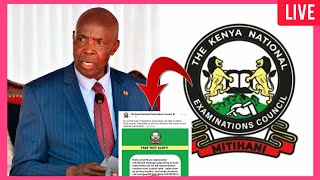 2023 KCSE RESULTS RELEASEKNECs message to PARENTS amp STUDENTSKCSE BIG ANNOUNCEMENT TODAY [upl. by Filiano740]