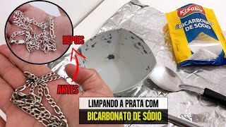 Como limpar a prata 925 com bicarbonato de sódio  Dicas simples e eficientes  Monândy Joias [upl. by Dnalor108]