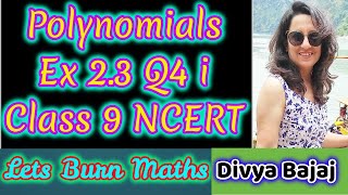 Polynomials Ex 23 Q4 i Class 9 NCERT MathsWithDivyaBajaj [upl. by Billat]