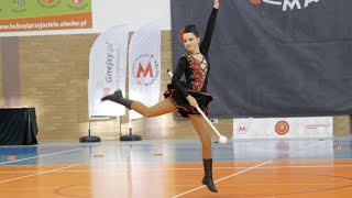 MaĹĽoretki Elfy WÄ™gorzewo  solo mace  Majorettes  Olecko [upl. by Isnyl804]