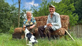 Secret of the happy old age of an elderly couple in a mountain village far from civilization [upl. by Nilkcaj]