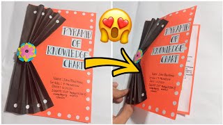 How to make a EASY BOOKLET for school projectstaple FREE BOOKLET With Design Ideas [upl. by Eelibuj]