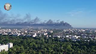 POŻAR MARYWILSKA 44  Warszawa na żywo  Warsaw live  Warsaw livestream [upl. by Aissej]