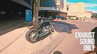 Yamaha XVS 650  Bobber  POV RAW PURE ENGINE SOUND 4K [upl. by Ia661]