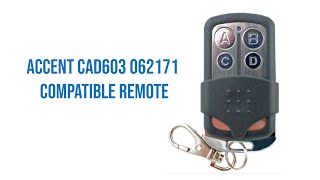 Accent CAD603 062171 Compatible Remote Video Description [upl. by Refinnej298]