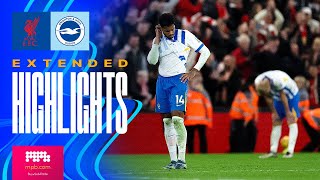 EXTENDED HIGHLIGHTS  Liverpool v Brighton  Premier League [upl. by Adar331]