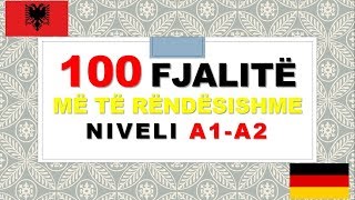 100 fjalitë më të rëndësishme  Gjermanisht për fillestarë  Niveli A1 A2 Die 100 wichtigsten Sätze [upl. by Malinde]