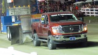 Nissan Titan 50 Cummins Turbo Diesel Truck Pull [upl. by Gianni992]