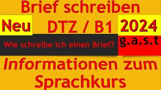 DTZ B1  Brief schreiben  Informationen zum Sprachkurs dtz dtzb1 briefschreiben deutschb1 [upl. by Normand]