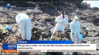 Piroga dá à costa na ilha de São Nicolau com dois mortos e um sobrevivente [upl. by Guthrie]