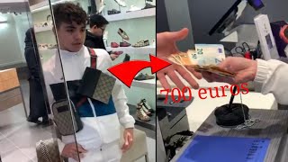 JACHÈTE UNE SACOCHE GUCCI A LA LIL PUMP AVEC DES FAUX BILLET [upl. by Charyl]