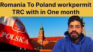 Romania To Poland Work Permit TRC Card With In One Month [upl. by Ackler]