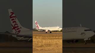 Boeing 737800 Split Scimitars landing at Busselton Airport [upl. by Aisat]