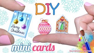 How To Make Miniature Greeting Cards For Christmas – DIY Mini Christmas Cards [upl. by Nahn]