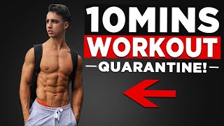 10 MIN MORNING WORKOUT NO EQUIPMENT QUARANTINE WORKOUT [upl. by Imeka]